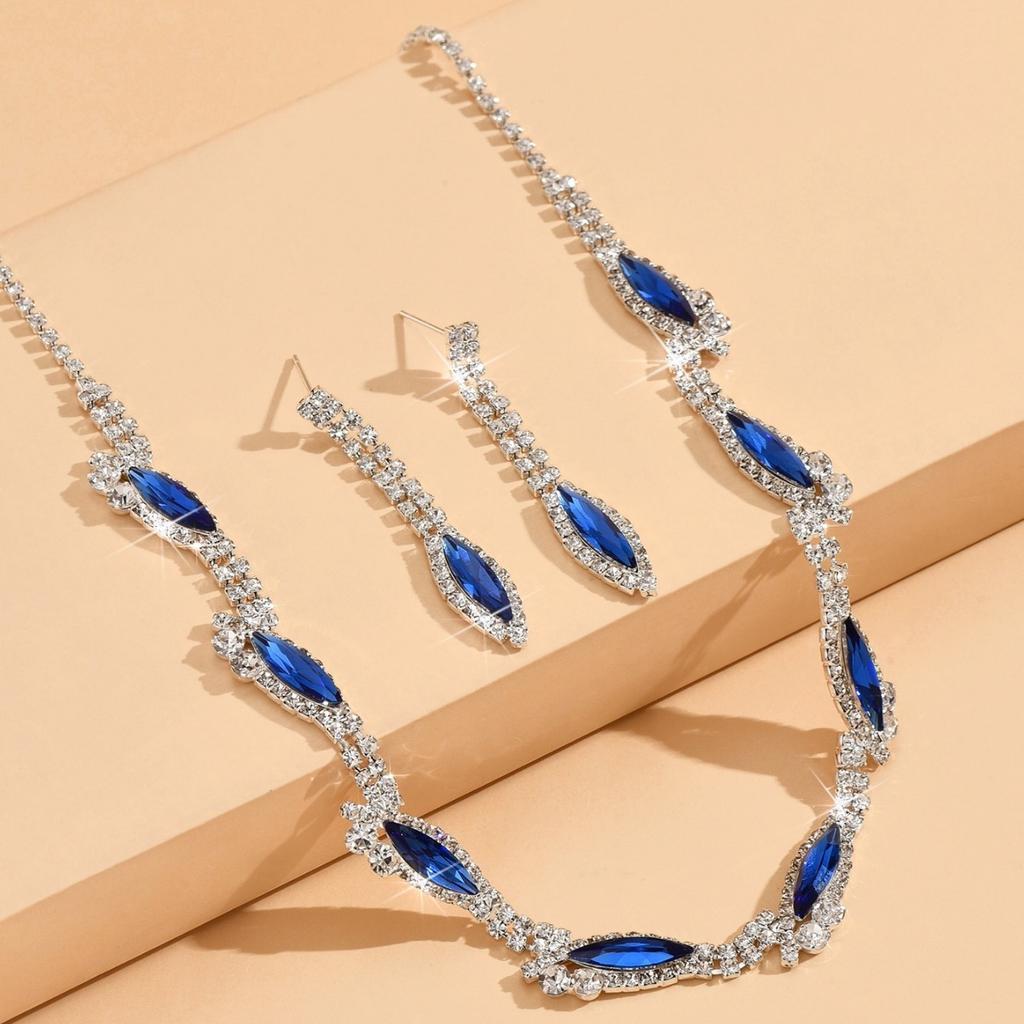 Bridal Suit Jewelry Necklace Stud Earrings Women'S Suit Wedding Evening Dress Elegant Accessories Wedding Accessories Women
