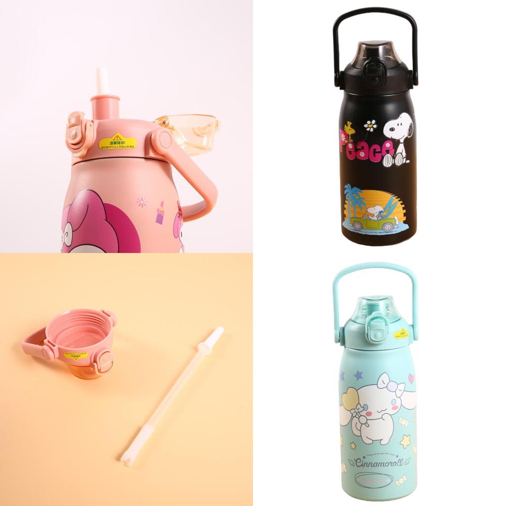 Cartoon Sanrio Insulated Thermos With Large Capacity Purple Cool Rice Color No)