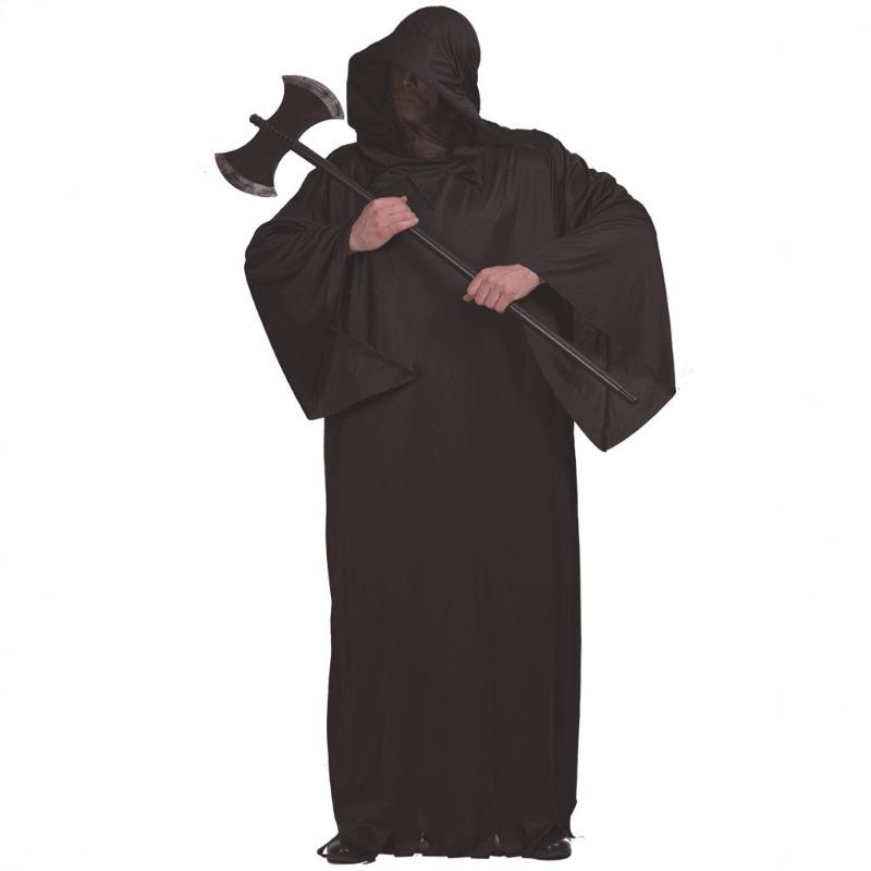 Halloween costume grim black robed warrior ospaly prop costume