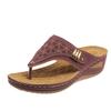 Large size toe thick bottom fish mouth beach cool slippers 2emu new wedge shoes