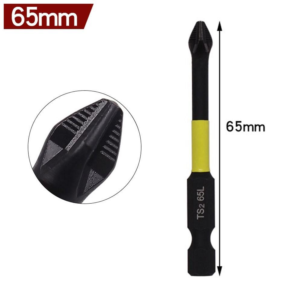 6.35mm Hex Screwdriver Bit Alloy Steel Black Hand Drill