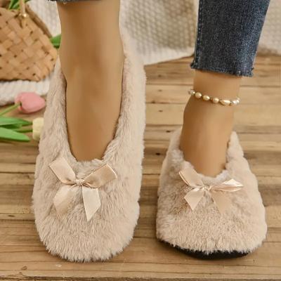 Thick and Flannel Floor Socks, Anti Slip Indoor Home Socks, Winter Solid Color Warm Indoor Slippers