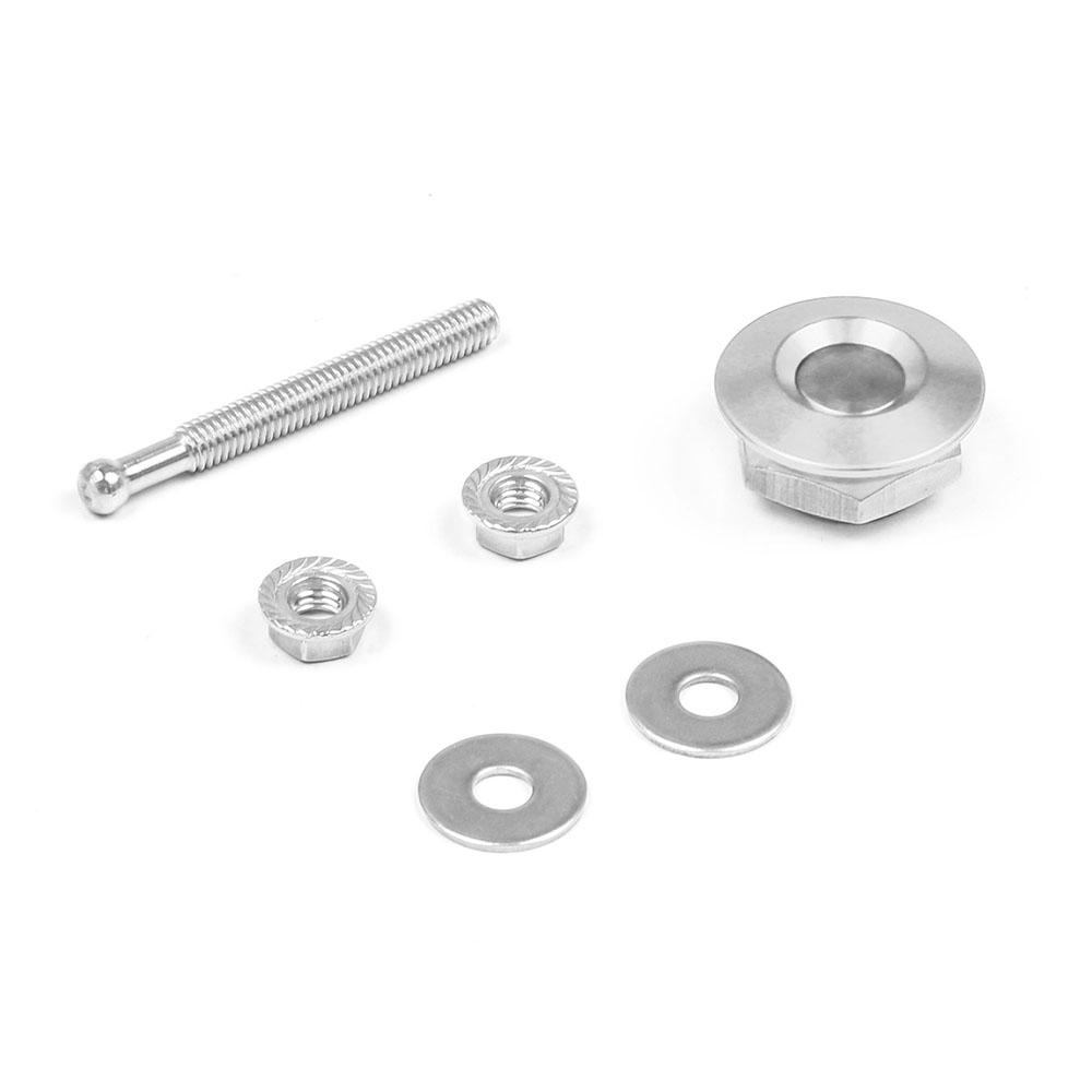 1.25" Universal Style Push Button Billet Hood Pins Lock Clip Kit For BMW Ect Car Quick Pins