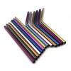 Fruit Juice Straws Mini 160mm Short Rainbow Stainless Steel Metal Straws Straight Bend Reusable Drinking Small 4Straw 1prush