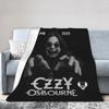 Ozzy Osbourne Rock Band Deka Fleece Jaro Podzim Multifunkční Měkké Přehozy pro Lůžkoviny Cestovní Lůžkoviny Přehozy