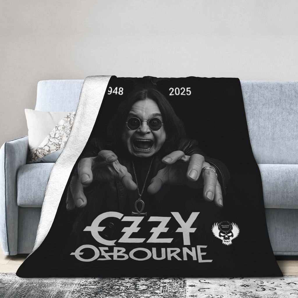 Ozzy Osbourne Rock Band Deka Fleece Jaro Podzim Multifunkční Měkké Přehozy pro Lůžkoviny Cestovní Lůžkoviny Přehozy