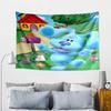 Cartoon Blue Dog Tapestry, Unique Design Tapestry, Wall Decor for Bedroom,Livingroom, Playroom,Heartwarming Fan Holiday Gifts