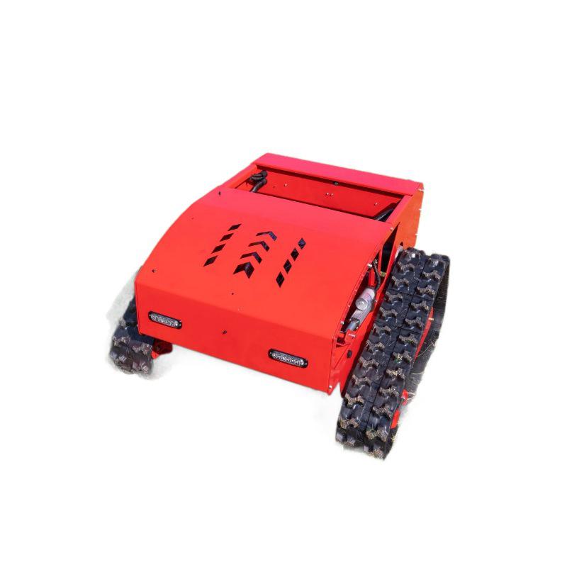 Hybrid Remote Control Lawn Mower HT550: Oil-Electric Self-Propelled Grass Shredder and Orchard Weeder