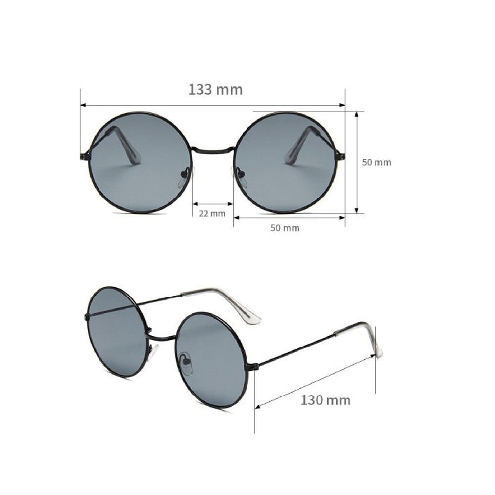 Sun-Protective Driving Glasses Metal Frame Eyewear Black Shades Glasses  for Women Man