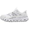 Outdoor Fabric Synthetic Leather Comfortable Versatile Low-Top Casual Shoes Women Sneaker White Gray 180278-WGY