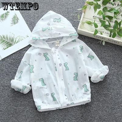 Children's Sun Protection Clothing for Boys and Girls Summer UV Resistant Thin Jacket Air-conditioned Shirt Breathable for Babies