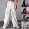 Womens High Waist Wide Leg Pants Loose Fit Trousers Multiple Colors