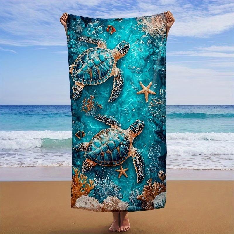 The New Microfiber Turtle Beach Towel Is Popular, And The Water-Absorbing Quick-Drying Bath Towel Does Not Stick To Sand.