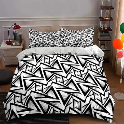 Abstract Geometric Triangles. Bedding Duvet Cover Sets Duvet Covers Pillowcases Gifts (1 * Duvet Cover 2 * Pillowcases, Without Duvet Insert)
