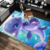 1pc Anime Dolphin Chair Mat - Cute Dolphin Design Office Rug, Non-Slip Carpet for Desk, Festival Gift, Seasonal Decor, Suitable for Home and Office Us