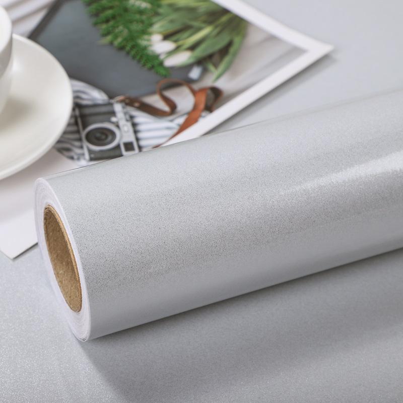 Kitchen Oil-proof Wallpaper Cabinet Desktop Wardrobe Renovation Wall Shiny Self-adhesive Furniture Decor Glossy Contact Films