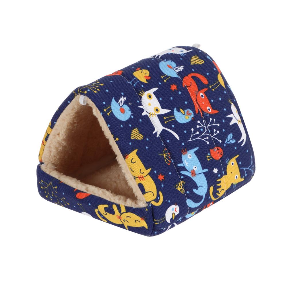 Hamsterhaus Warme Weiche Betten und Häuser Nagetierkäfig Bedruckte Hängematte für Ratten Baumwolle Meerschweinchen Hängekäfig Kleintier