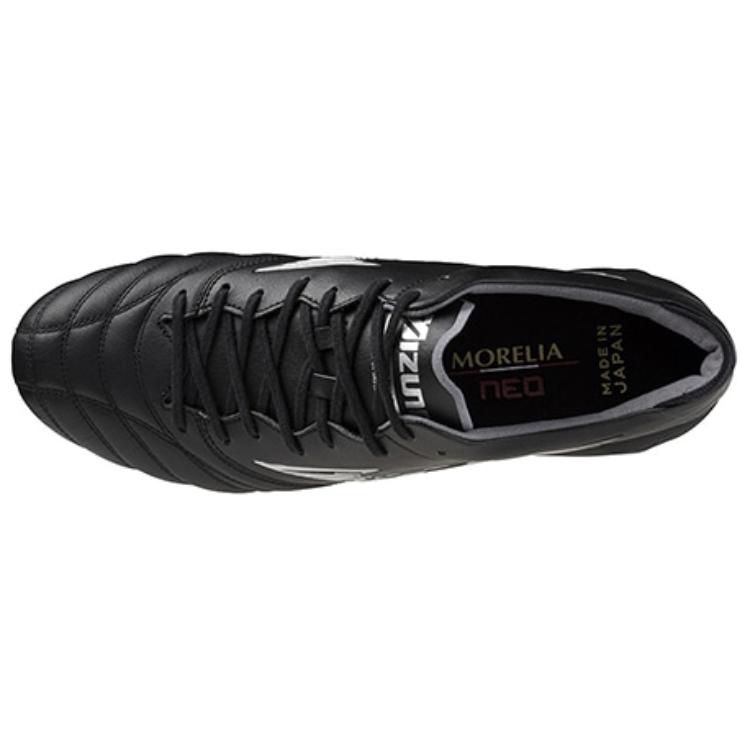 Mizuno Comfortable Fashion FG (Rubber Long Stud) Non-Slip Soccer Shoes Men Soccer Shoes Black P1GA243003