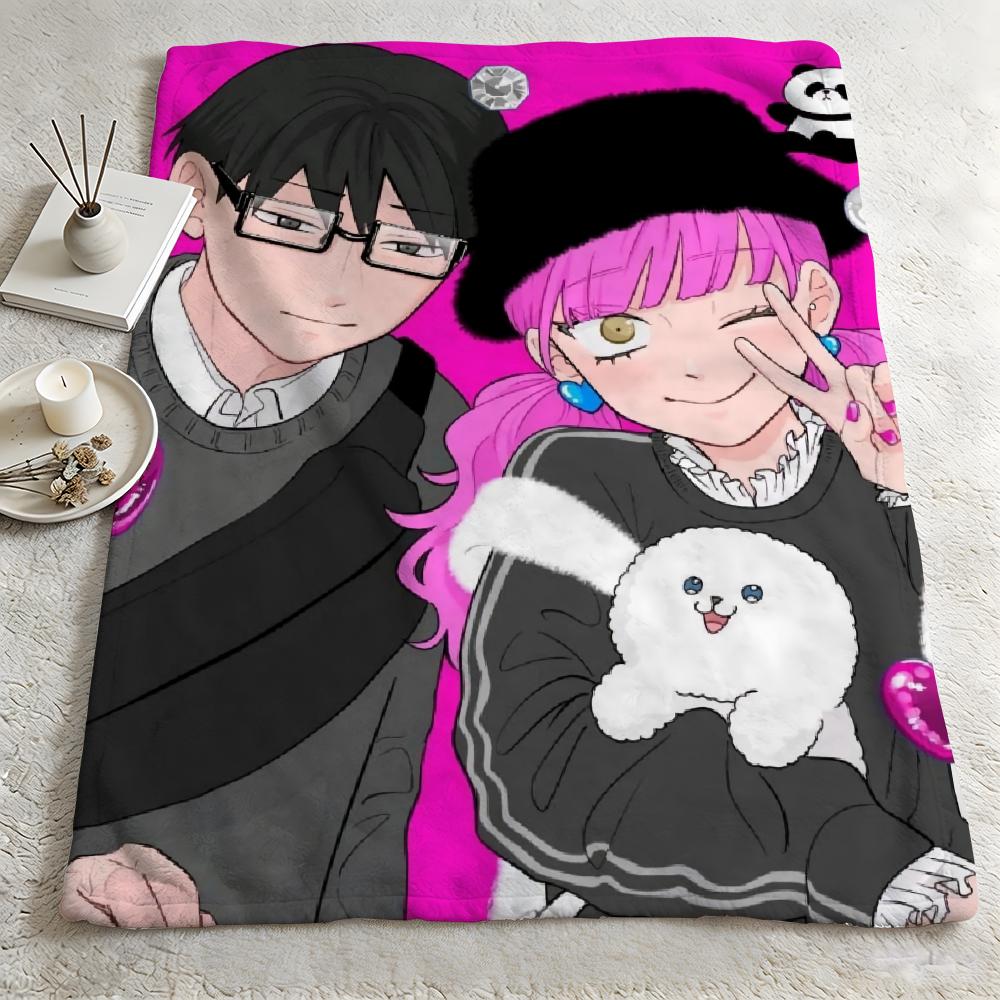 anime YYou and I Are Polar Oppositess Throw Warm Soft Flannel Blanket Multiuse for Sofa Bed Camping Travel Nap