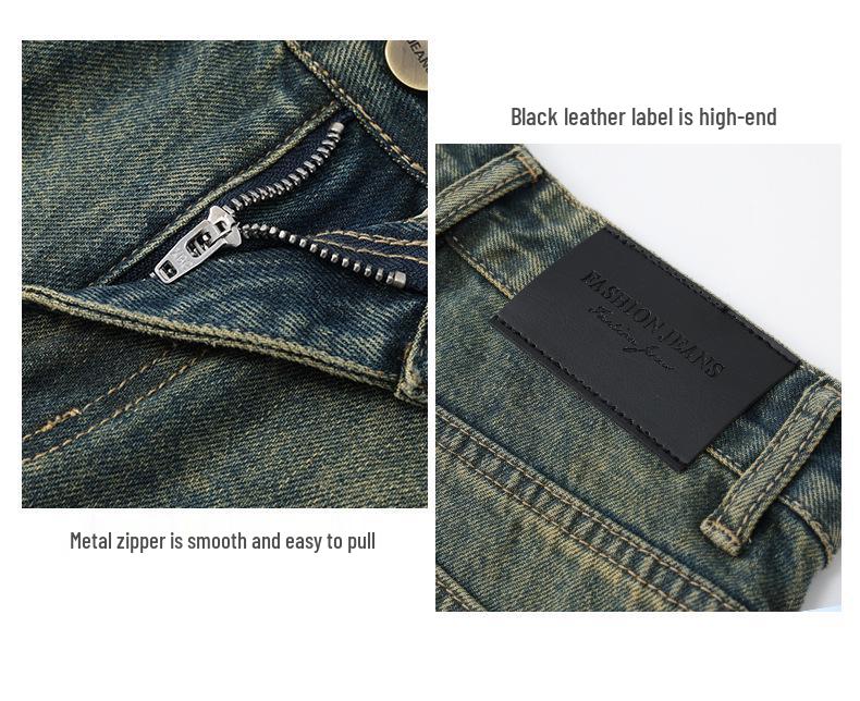 Autumn 2024 Slimming Straight-Leg Jeans for Women – American Hot Girl Nano Wash Wide-Leg Style