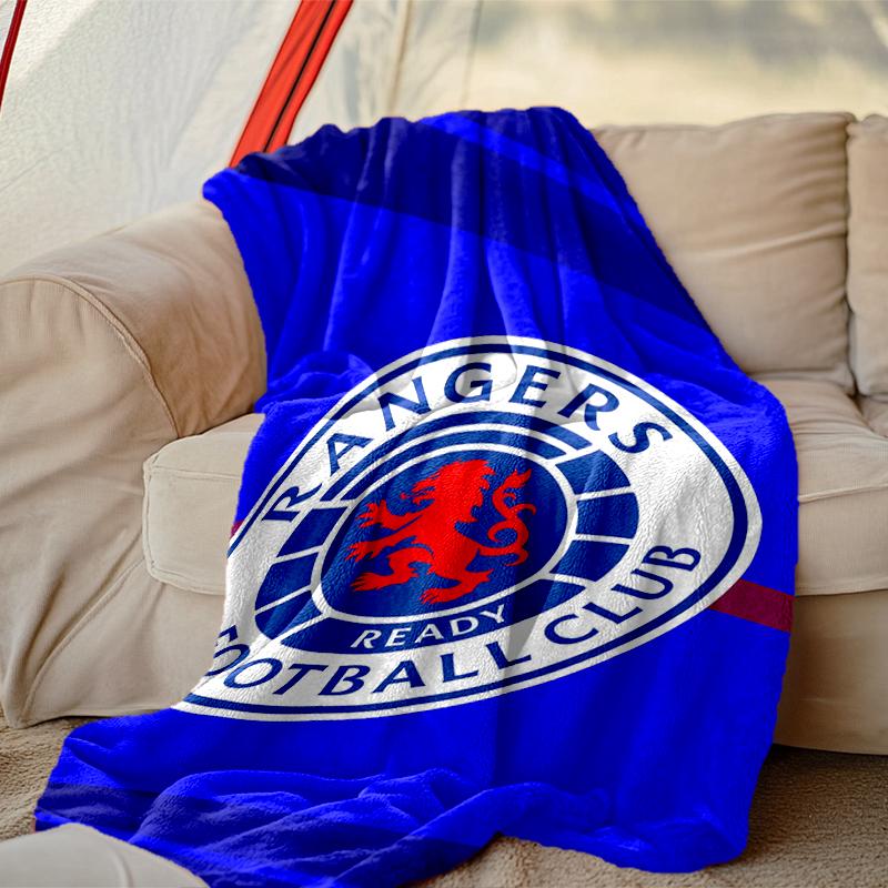 1pc Rangers FC Blanket, Super Cozy Printed Home Blanket, All-Season Warmth
