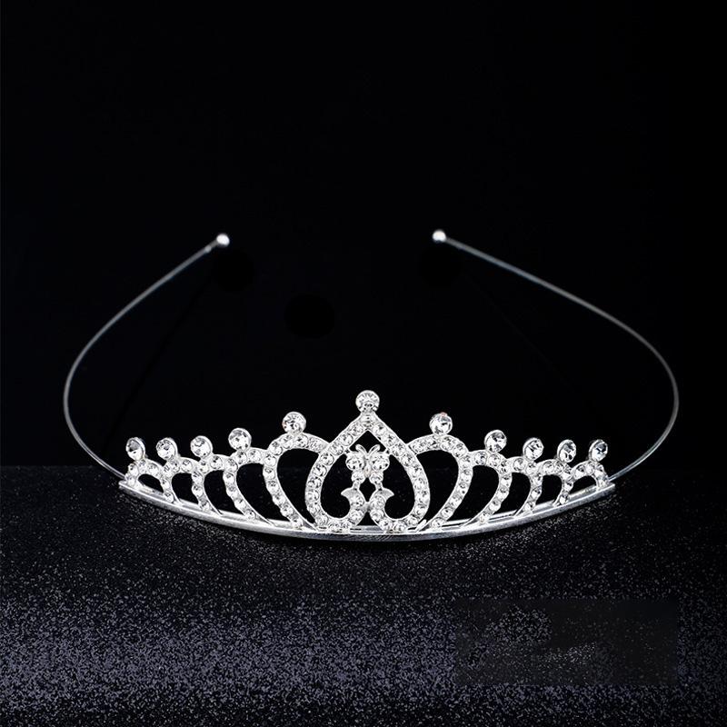 

1PC Crystal Exquisite Rhinestone Children Girls Jewelry Gifts Hair Accessories Wedding Tiaras Queen Princess Crown Women Headband H