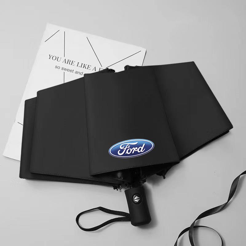 Car Sticker Strong Fully Automatic Umbrella Folding Rain Umbrella for Fords 2 3 4 5 MK 2 6 7 Ranger Fiesta Kuga Mondeo Fusion Ta