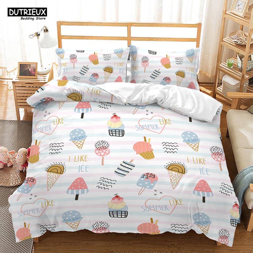 3D Cartoon Pigs Cats Bedding Set Cute Animals Duvet Cover Double Queen King Twin Full Size Kids Girls Polyester Duvet Cover Set