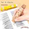 High Quality Push-pull Eraser Without Leaving Marks No Debris Pencil Erasers Cartoon Capybara Rubber Eraser Back To School Gift