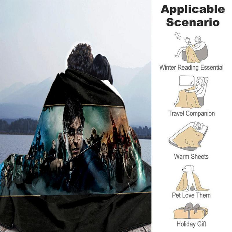 Harry Potter: The Ultimate Fantasy Adventure PosterPrint Blanket, Soft Blanket For Sofa Office Bed And Travelling Daughter Birthday Gift Esj