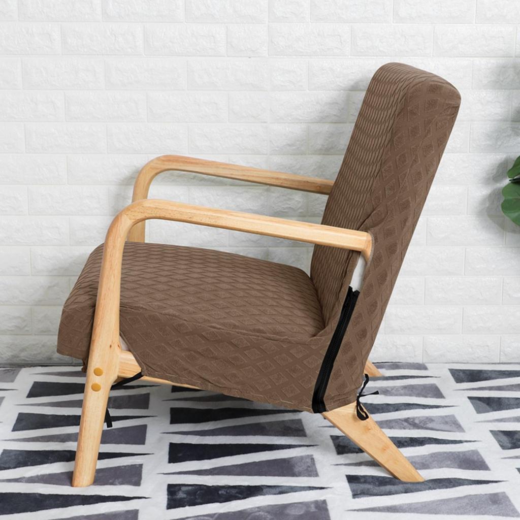 Stylish Wood Arm Chair Cover Elastic Accessory for Fashionable and Trendy Look