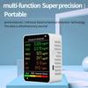 Air Monitor Air Quality Monitor Air Quality Monitor Portable LCD Backlight Screen CO2 TVOC HCHO PM2.5 PM10 Detector with Alarm