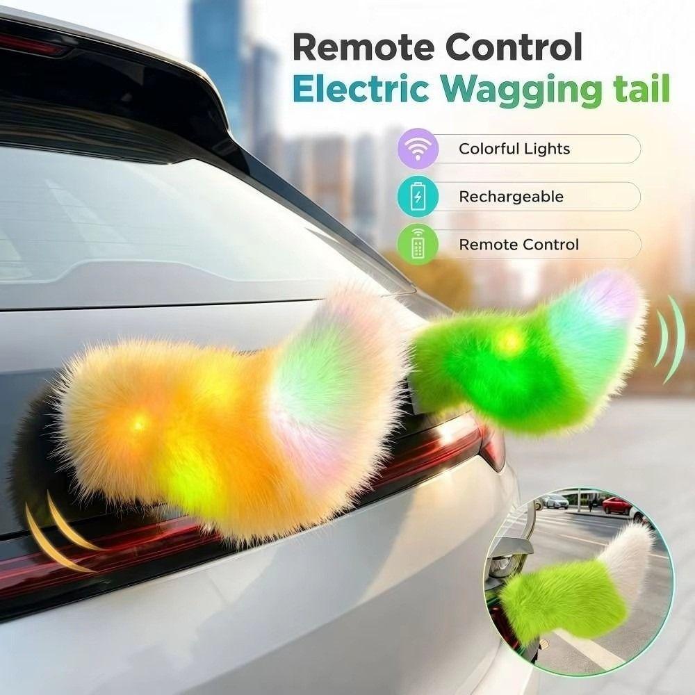 Collision Protection LED Electric Car Tail Swinging Tail Accessory Motorcycle Tail