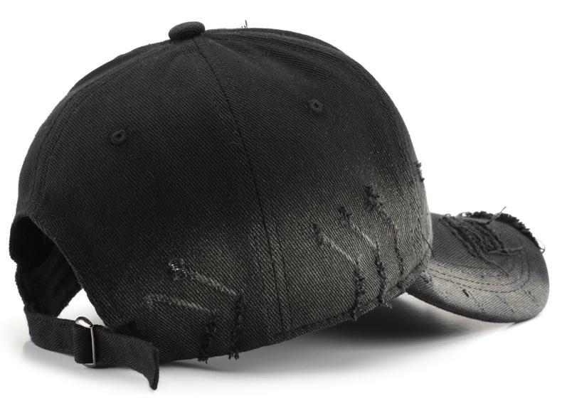 Custom Logo Baseball Cap Rear Adjustable Solid Snapback Hat Diy Women Causal Distressed Hip-Hop Cap Gorros Outdoor Embroidery