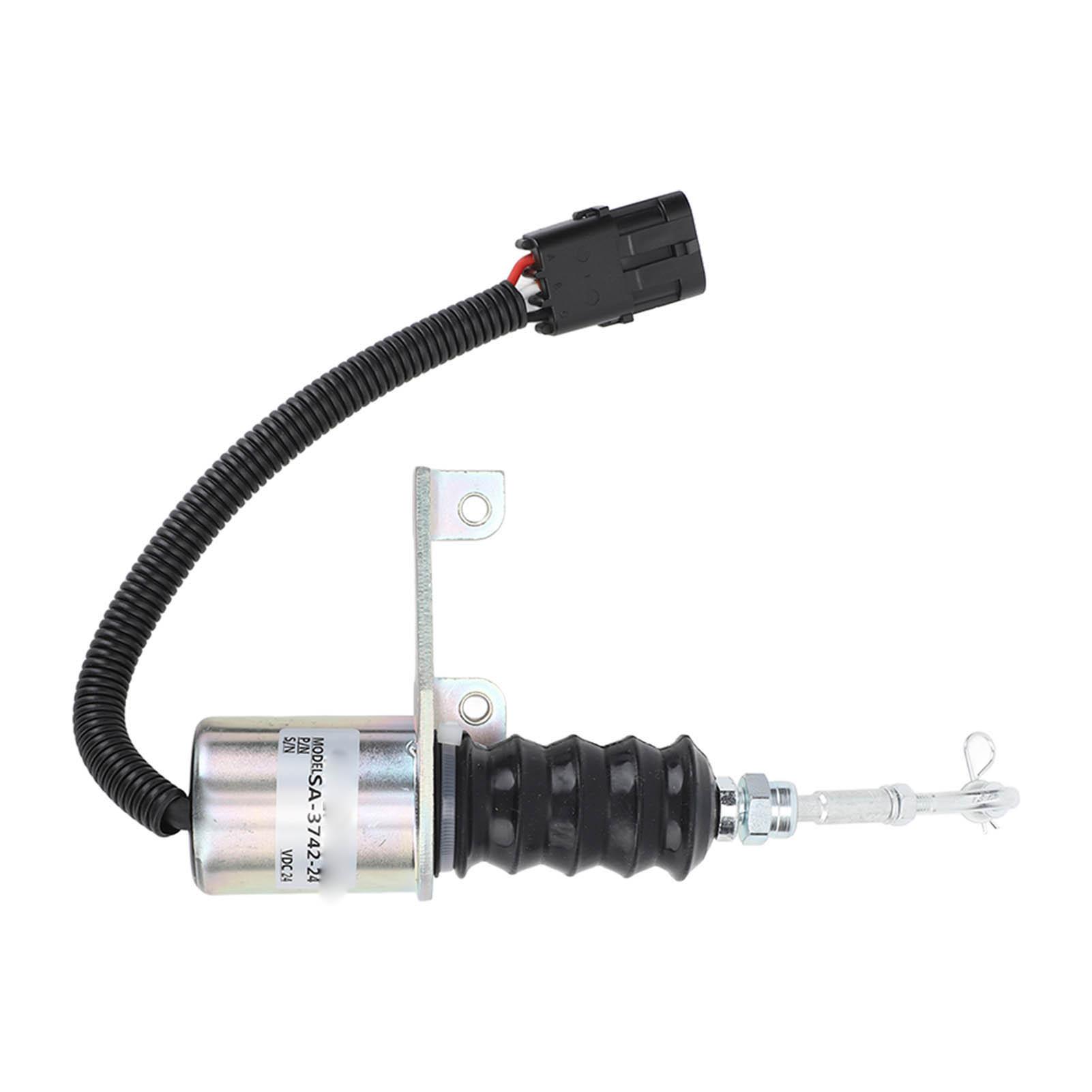 

DC24V Соленоїд відсікання палива SA 3742 24 Соленоїдний клапан зупинки двигуна Заміна для застосувань Deutz