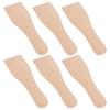 6 Pcs Jam Small Wooden Kitchen Butter Scraper Cream Practical Spatula Tool Home Utensil Heat-resistant Cheese