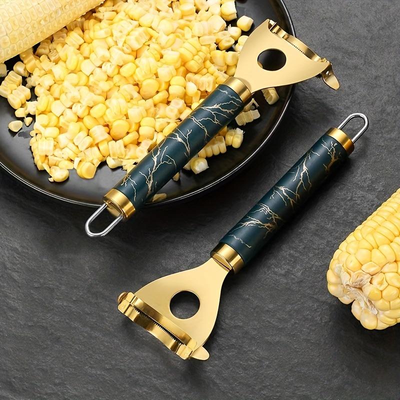 Kitchen Stainless Steel Manual Corn Thresher1-2Personal Creative Peeler Household Vegetable and Fruit Tool Magic Device