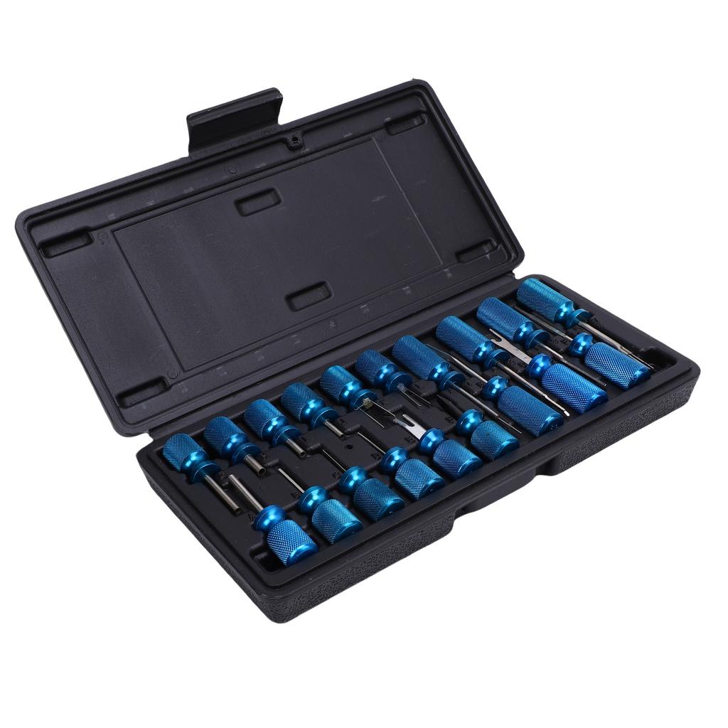 19 Pcs Electrical Terminal Removal Kit Aluminum Stainless Steel Universal Fit Wire Harness Pin