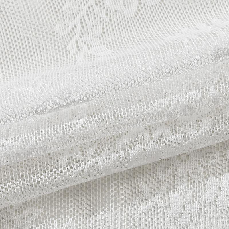 1PC Semi-Shading Elegant Gauze Curtain French Style Curtain Home Decoration Lace Material Exquisite 100x100/140/200cm  150x180cm