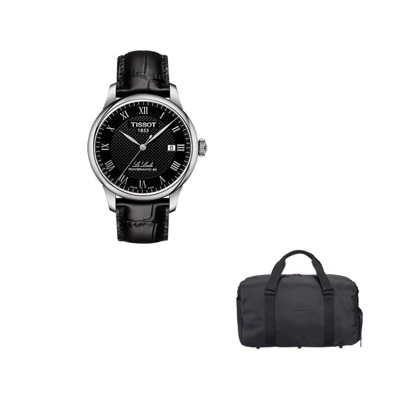 Tissot Orologi da uomo automatici meccanici della collezione Le Locle Orologio 39,3 mm Quadrante nera T006.407.16.053.00