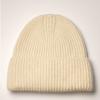 100% Wool Knit Beanie Hat Women Men Warm Ear Protection Winter Cap One-Piece Seamless Solid Color
