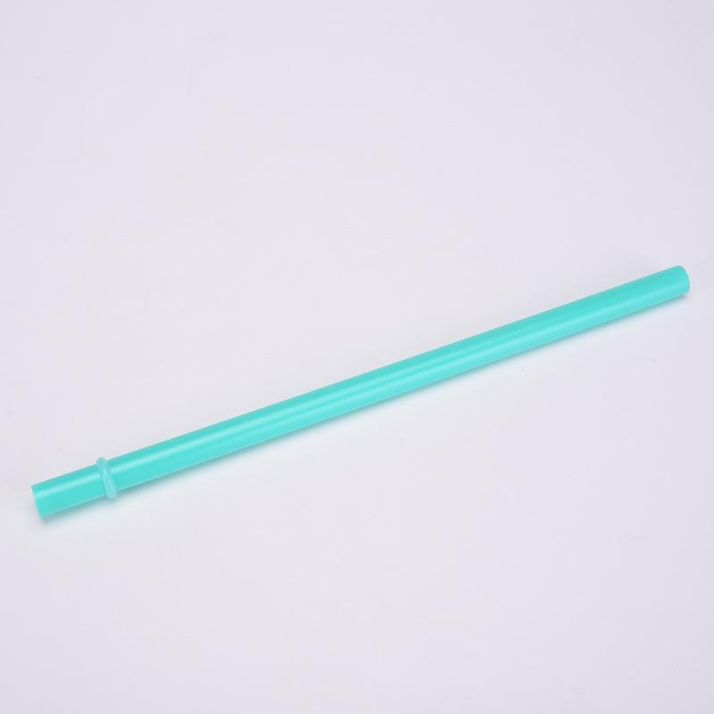 12Mm Aperture Straw Multi-Color Solid Color Plastic Cup Accessories Pp Straw Non-Disposable Straw With Ring