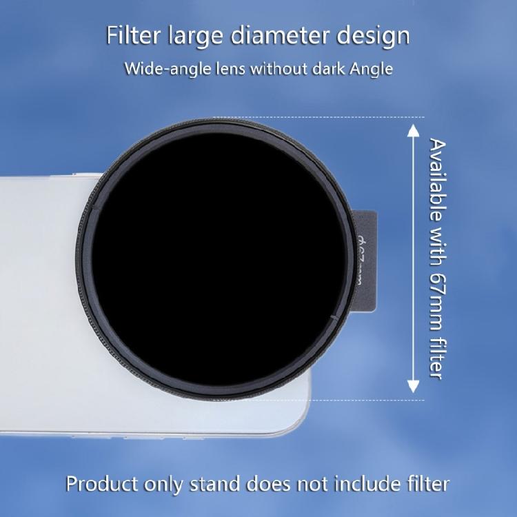 67mm Phone Gadget Filter Base Plastic Filter Attachment Filter Holder Smartphone Filter Attachments for Phone  14/15