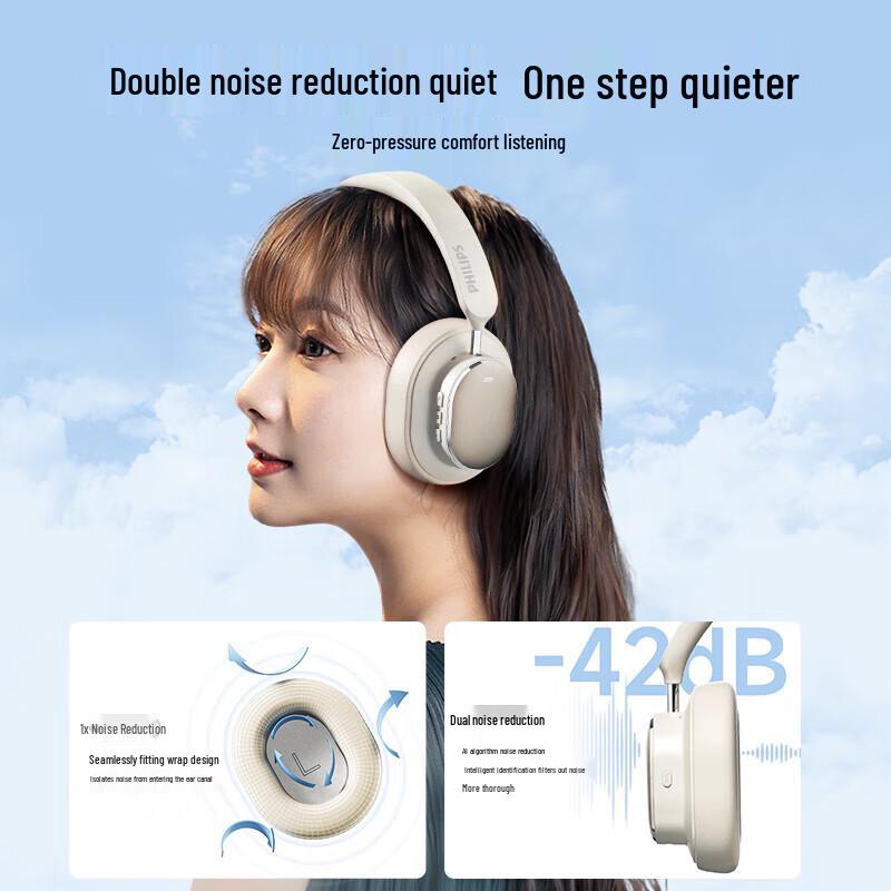 Philips TAH5519 Wireless Noise-Cancelling Headphones