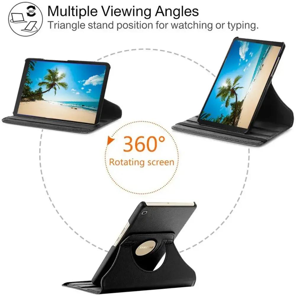For Samsung Galaxy Tab A7 T500 Case 360 Degree Rotating Stand Tablet Cover Samsung Galaxy Tab A8 10.5 X200 X205 A7 8.7 T220