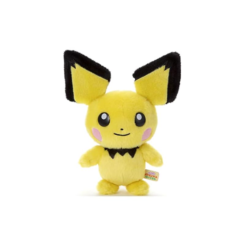 Takara Tomy Arts (TAKARATOMY A.R.T.S) Pokémon I Choose You! Plush Toy Pichu, Approximately 23cm Tall, 726705