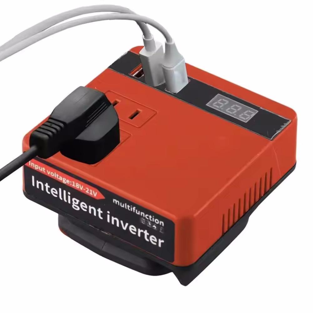 Power Tool Accessories 220V Intelligent Lithium Battery Inverter For Makita For Milwaukee For M18 For DeWalt USB Power Bank