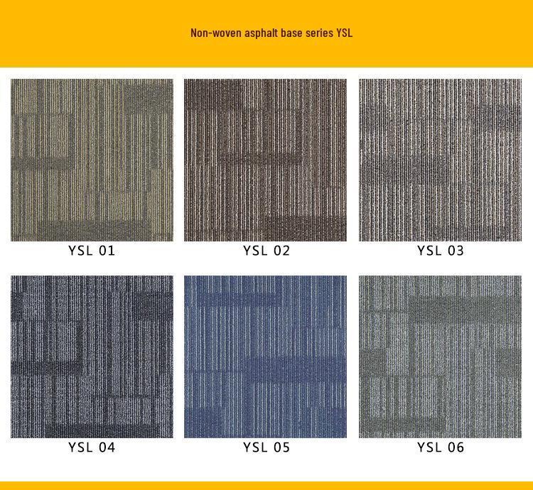 Modular Jacquard Carpet Tiles for Offices, Hotels, Apartments, Airports, Exhibitions, Shops, and Living Rooms