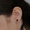 Hei ONYX BALL EARRING