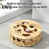 Mental Stimulation for Cats Interactive Cat Toy with Rolling Balls, Durable Density Board Scratching Wooden Ball Toys Toy, Anxiety Relief Maze